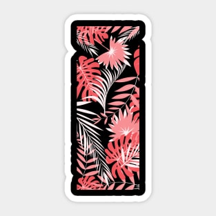 Tropical Beach Leaves Sticker